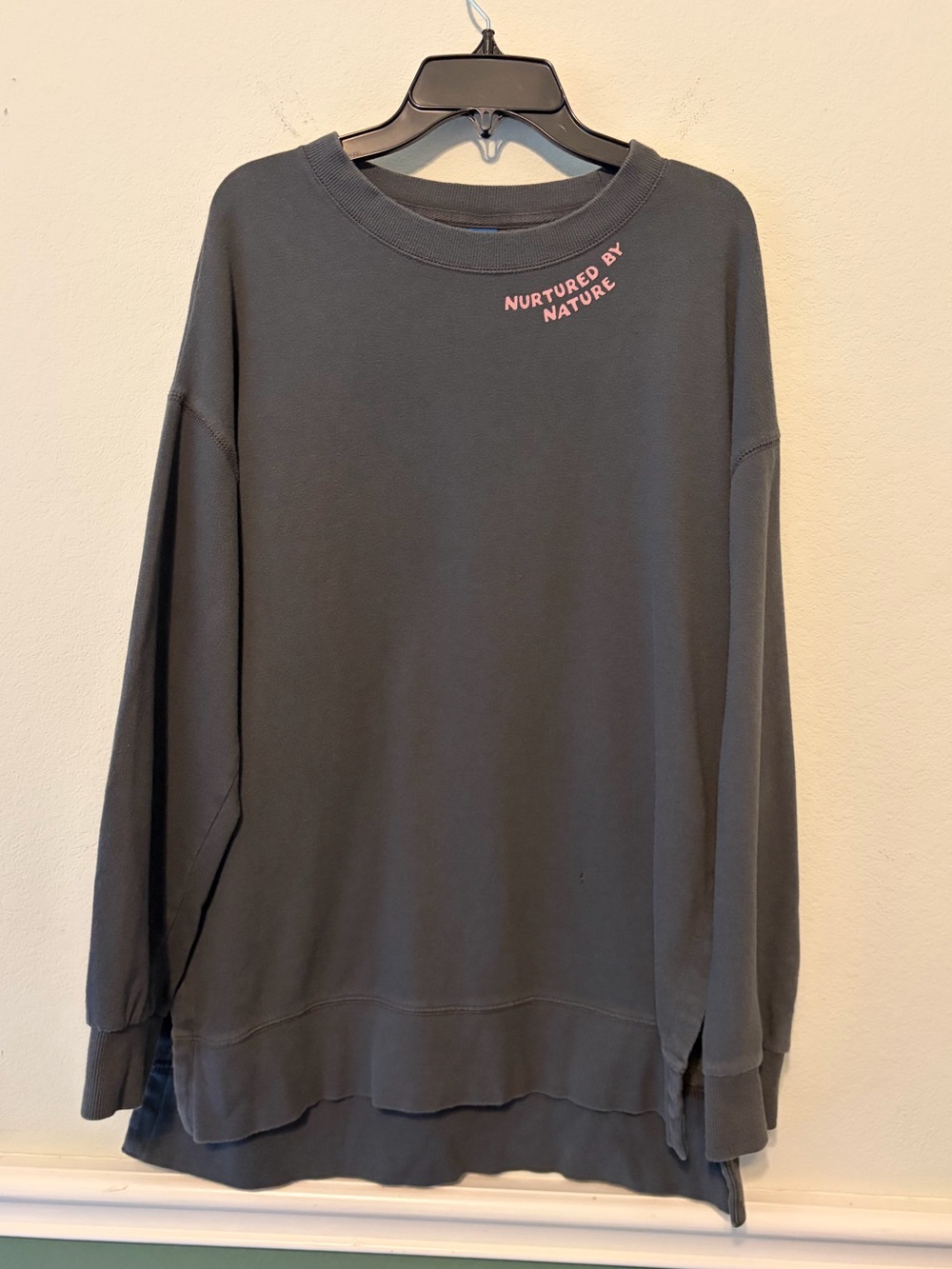Old Navy “NURTURED BY NATURE” Oversized Casual Crewneck Sweater
